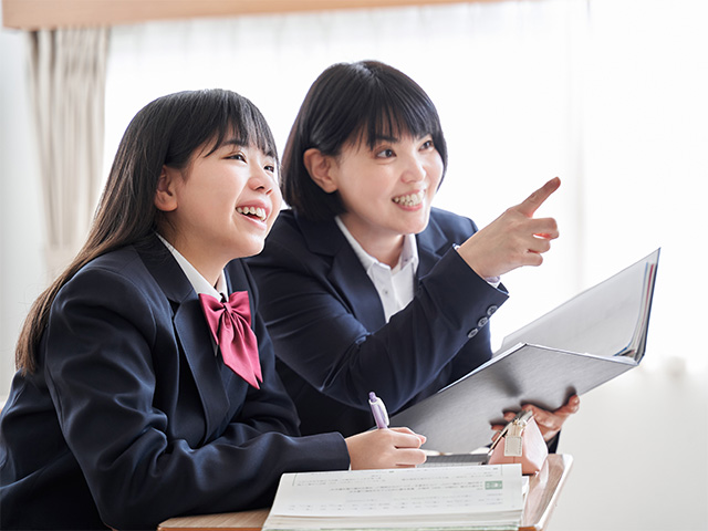 中学3年生の学習風景